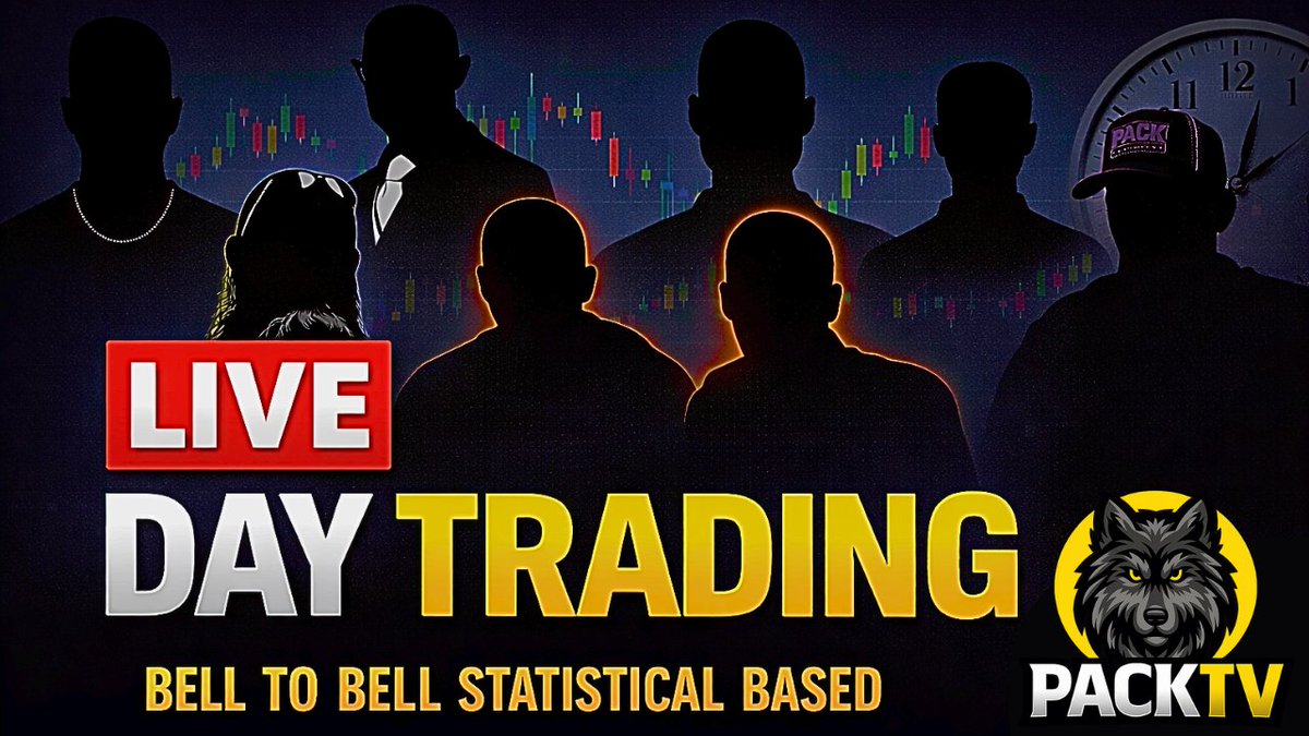 AC_Trades's tweet photo. Hey all you cool cats and kittens, beautiful people, and even the smugly people...WE LIVE BABYYYY! PackTV bell to bell live trading 🤟Magic Hour team is currently live @Drezz0828 @KarlHungus711 @eldionis35 

Then up next 0820am EST in 25 minutes @DailyProfilerCo and I will be live trading the NY Open

Then 1030am EST @pac_TRADE and @I_Am_PTBarnum will be live trading the late NY AM session

Link in replies ⤵️