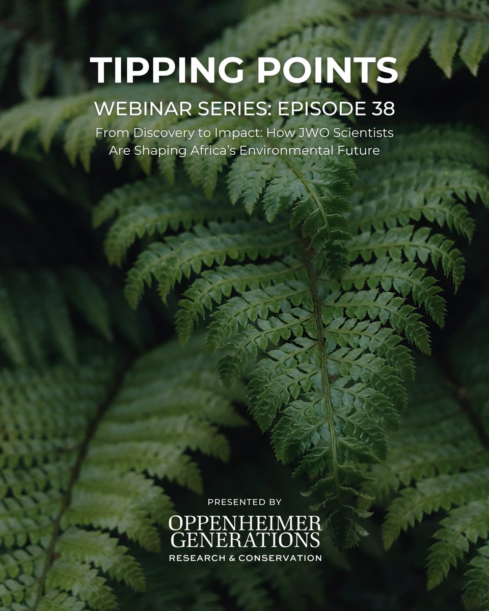 Oppenheimer Generations Research & Conservation tweet media