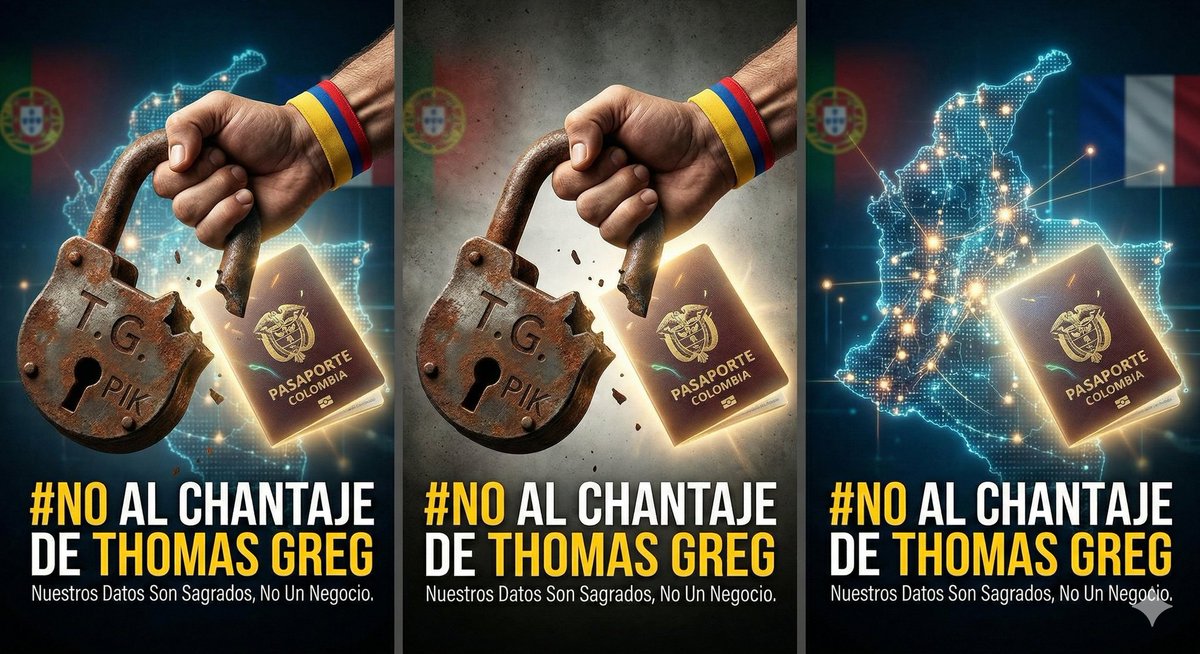 Imagine que usted tiene un cofre con sus ahorros, pero la llave la tiene el vecino. ¡Así estamos con los pasaportes! Thomas Greg tiene la PKI (la llave maestra) y no la suelta. ¡Es nuestra identidad, no el juguete de un privado! #NoAlChantajeDeThomasGreg