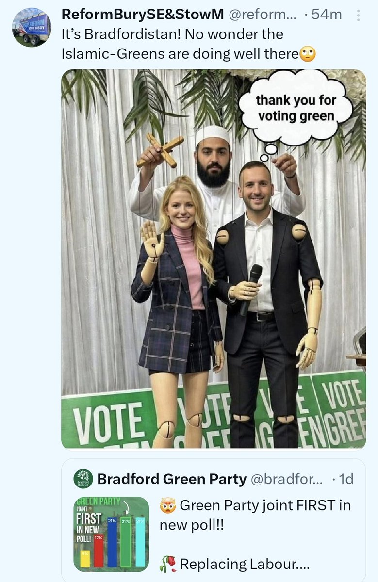 Bradford Green Party tweet media