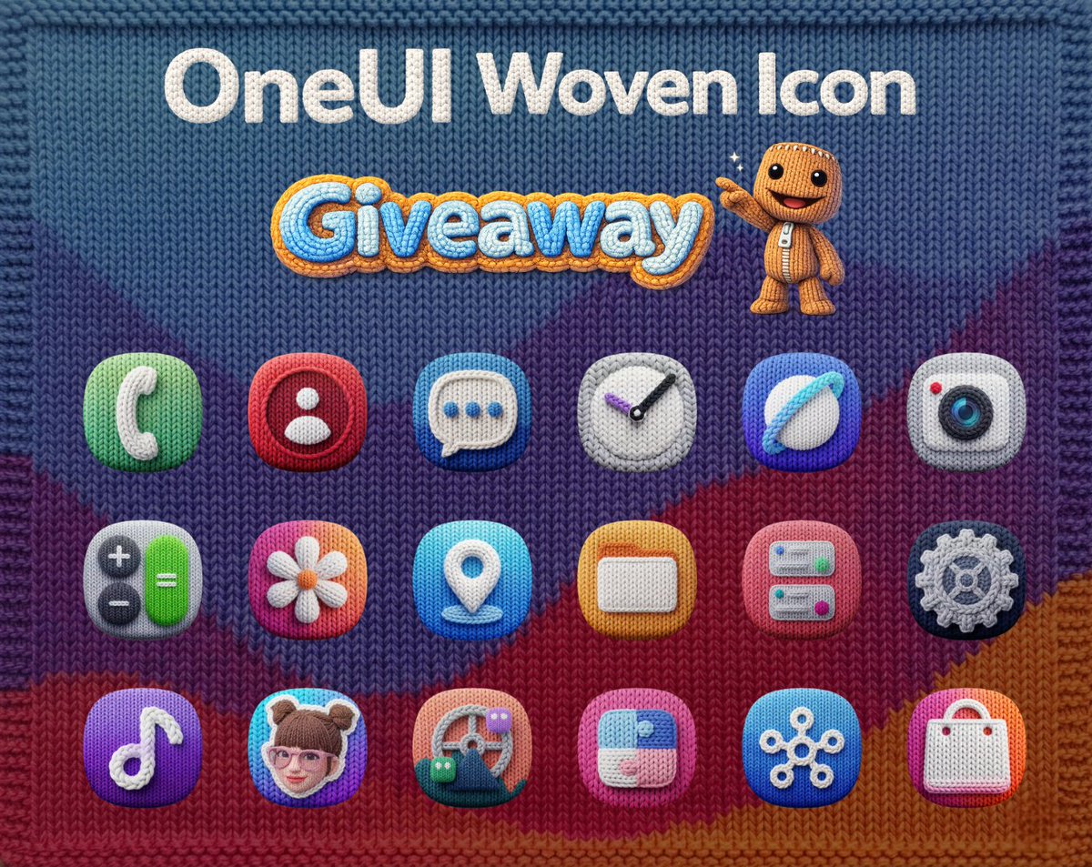 🚀 HUGE GIVEAWAY IS LIVE 🚀

We’re dropping 10  EXCLUSIVE promo codes for OneUI Woven Icons 🎁🔥

Want in? Follow these steps:
1️⃣ Follow us
2️⃣ Like &amp; repost this post
3️⃣ Comment with: 🔥 🔥

💡 The more creative your answer, the better your chances!

⏳ Winners will be announced