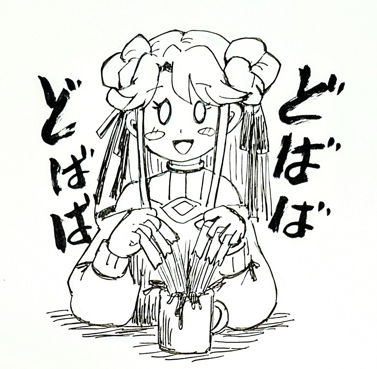 プリオケ初回放送日からちょうど1年を記念して、当時描いた絵を振り返ってみようと発掘したら感想絵を描き始めたのが3話からだった(1枚目) 