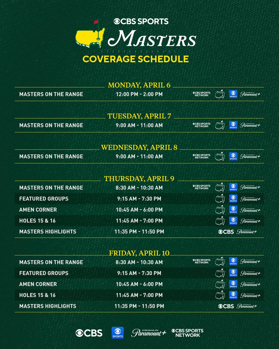 Golf on CBS ⛳ tweet media