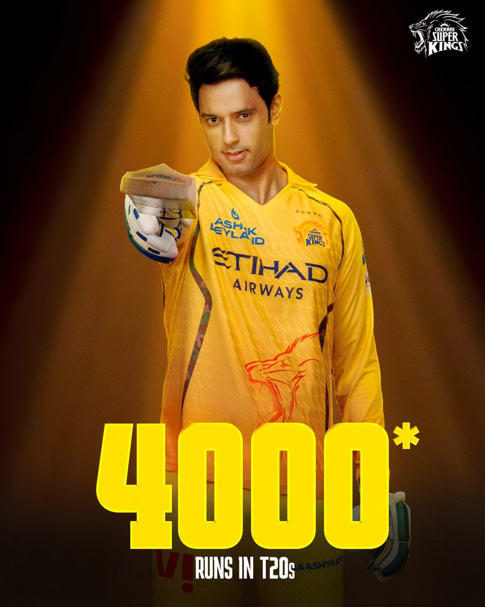 ChennaiIPL's tweet photo. Smashing into 4K 💪 

#RCBvCSK #WhistlePodu https://t.co/mZZy4bJsKT