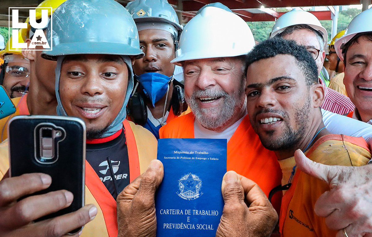 👷 Emprego e renda: o Brasil voltou a dar certo no governo Lula!

• ✅ Desemprego em 5,4% — menor da série histórica.

• 📊 4,5 milhões de empregos formais criados desde 2023.

• 📈 Salário mínimo com maior crescimento dos últimos anos (+12,1% desde 2022).
