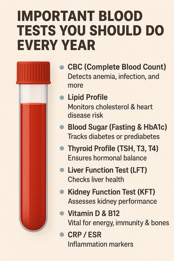 BioLifex's tweet photo. Blood test you should do every year. https://t.co/sNtRY61y8B