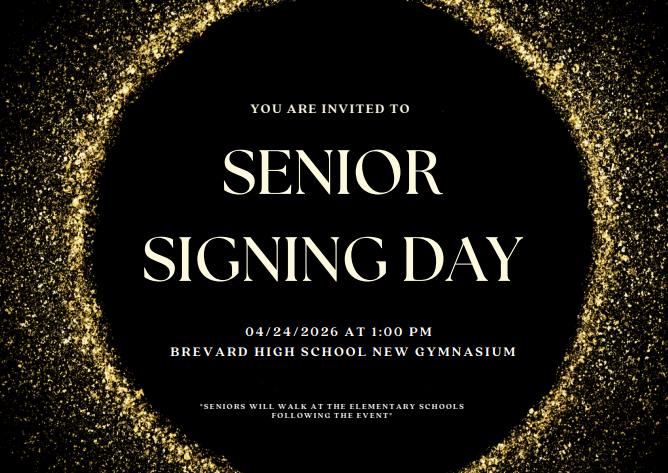 BrevardHS's tweet photo. Seniors and families, join us for Senior Signing Day as we celebrate the Class of 2026 and the exciting paths they’ve chosen after graduation! https://t.co/sAm4gEZNZc
