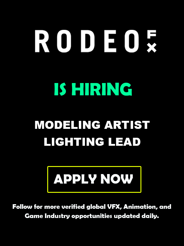 rokincyber's tweet image. 🚀 VFX Career Opportunities at Rodeo FX — Canada (2026)

🎬 Open Positions:
• Lighting Lead
• 3D Modeling Artist

Apply - festybay.com/jobs/

#RodeoFX #VFXJobs #LightingLead #ModelingArtist #3DModeling