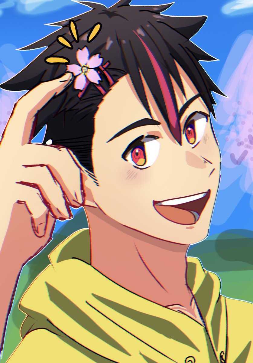 春だね🌸
 #赤黒快日  #赤星河