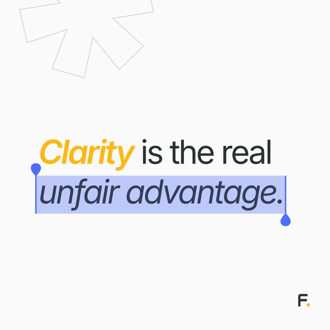 waflinch's tweet photo. Everyone has access to AI.

Not everyone has clarity.

That’s the real advantage. https://t.co/4WC5UVfvBw
