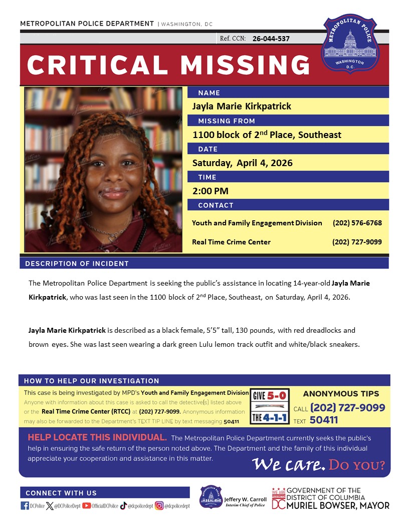 DC Police Department tweet media