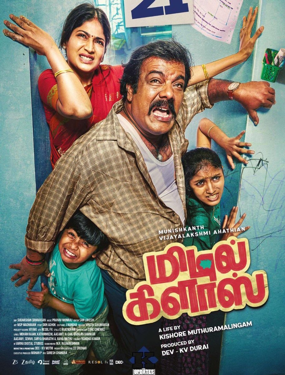 NikhilPoojary01's tweet image. Middle Class (3.25/5 🌟)
Tamil (2025) (U)

A simple middle class story that feels real in many moments. A few scenes hit well, rest is okay. Decent one time watch....

Available in Zee5 
#MiddleClass