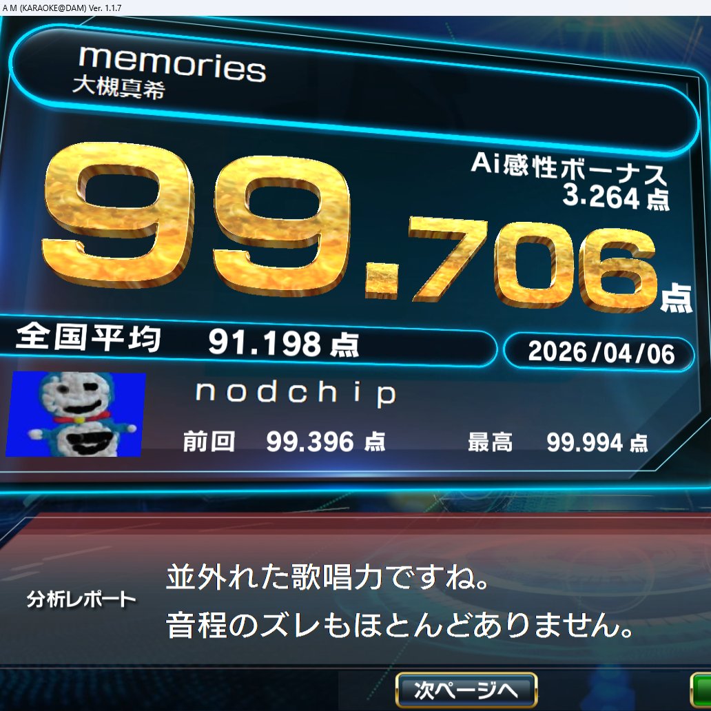 nodchip@tanuki- tweet media