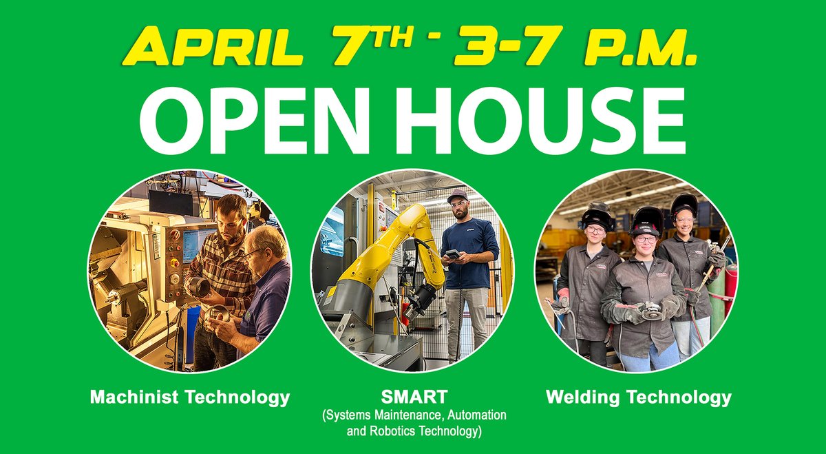 Stop by MAMC Huntington (1050 4th Ave.) Tues., April 7, between 3 p.m. and 7 p.m. to learn about our career skills programs in machining, welding and industrial maintenance. Fall slots are filling up fast. Reserve your spot today. Learn more at mfg.marshall.edu/careers.