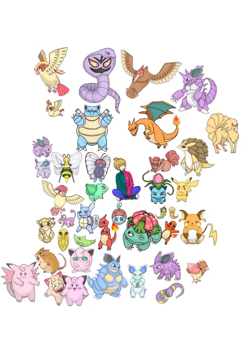 祝ポケモン30周年!! カントーポケモンを1日1匹描けたらなと。 図鑑No.0039 プリン #ポケモン30周年 #ポケモン #イラスト