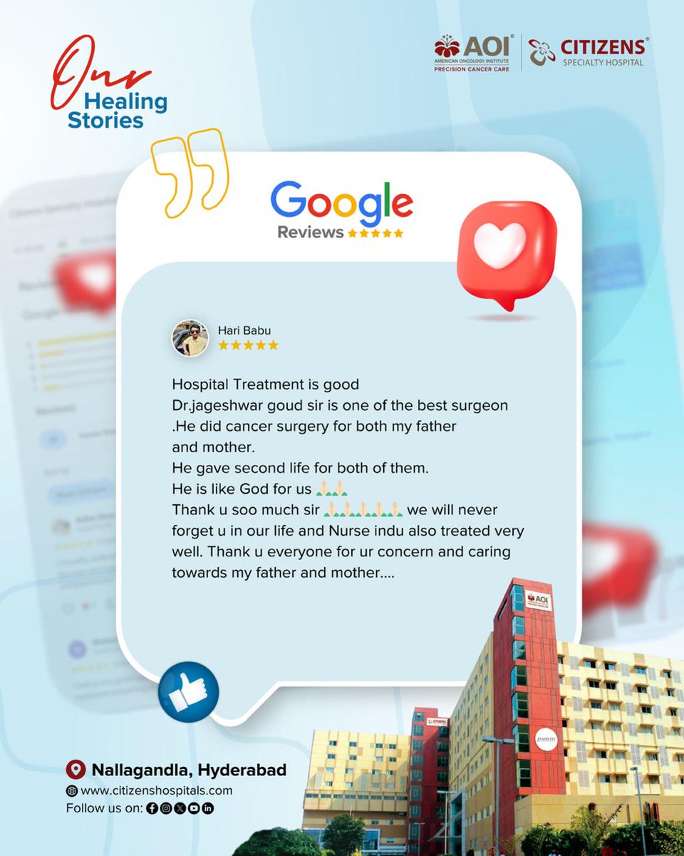 AOI_Cancercare's tweet image. The most meaningful measure of healthcare isn’t just recovery but how patients feel while they heal. The voices of those who have chosen us and continue to share their experiences with honesty and trust deeply encourage us. #PatientExperience #HumanCentricCare #AOICancerCare