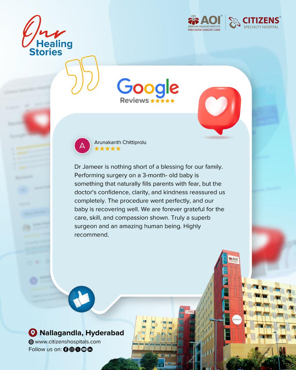 AOI_Cancercare's tweet image. The most meaningful measure of healthcare isn’t just recovery but how patients feel while they heal. The voices of those who have chosen us and continue to share their experiences with honesty and trust deeply encourage us. #PatientExperience #HumanCentricCare #AOICancerCare