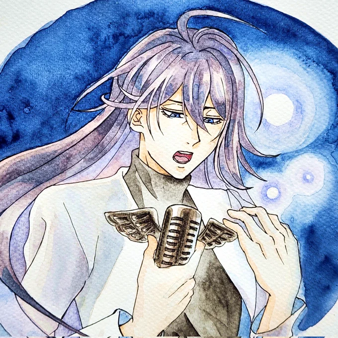 寂雷先生描けた～!