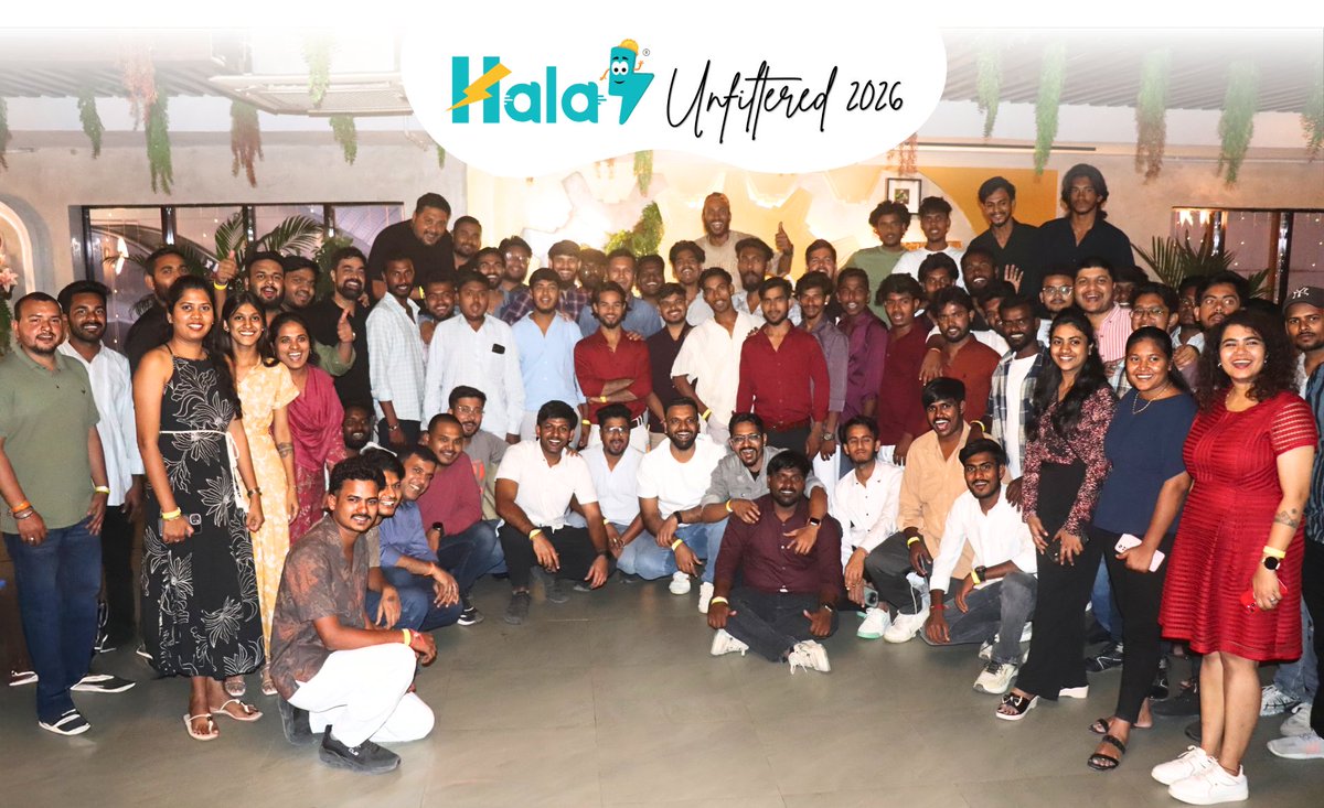 HalaMobility's tweet photo. 𝗛𝗔𝗟𝗔 𝗨𝗡𝗙𝗜𝗟𝗧𝗘𝗥𝗘𝗗 𝟮𝟬𝟮𝟲 ⚡
With 250+ team members, we celebrate 10,000 fleet and more importantly, to have real conversations around:
✅ Ground-level challenges,
✅ Operational learnings,
✅ Team alignment,
and what we must solve next to reach next milestone. https://t.co/yYovTiAwO6