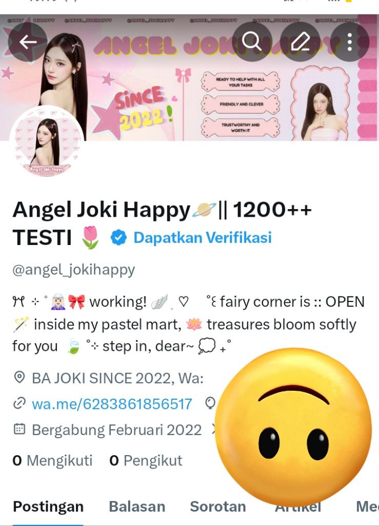 Angel Joki part 2 || 1200++ testimoni 🍒 tweet media