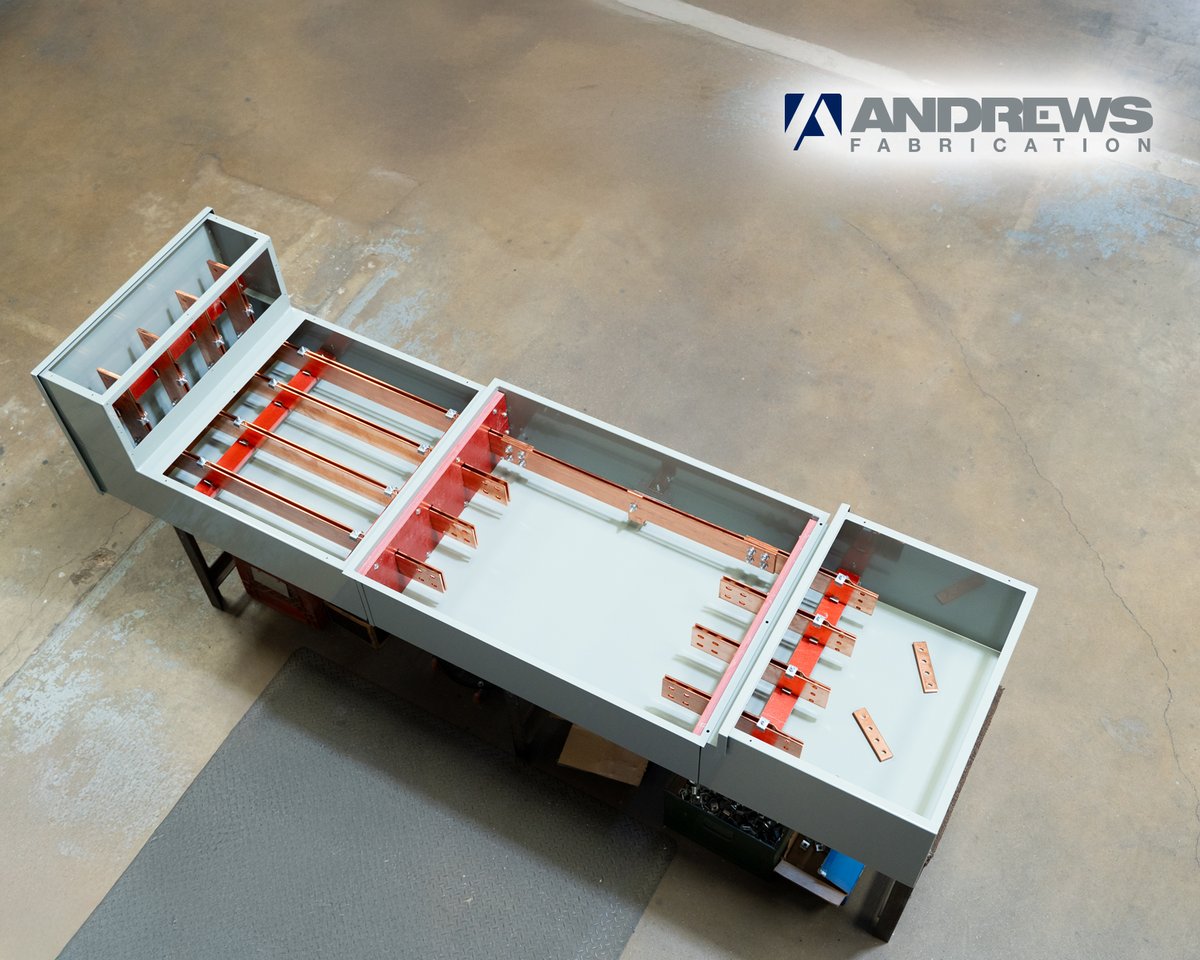 Andrews_Fab's tweet photo. Whether your project requires a single copper ground bar or a massive, multi-door Switchgear enclosure, Andrews Fabrication is built to deliver. ⚡️ https://t.co/dDnHWzaNwX