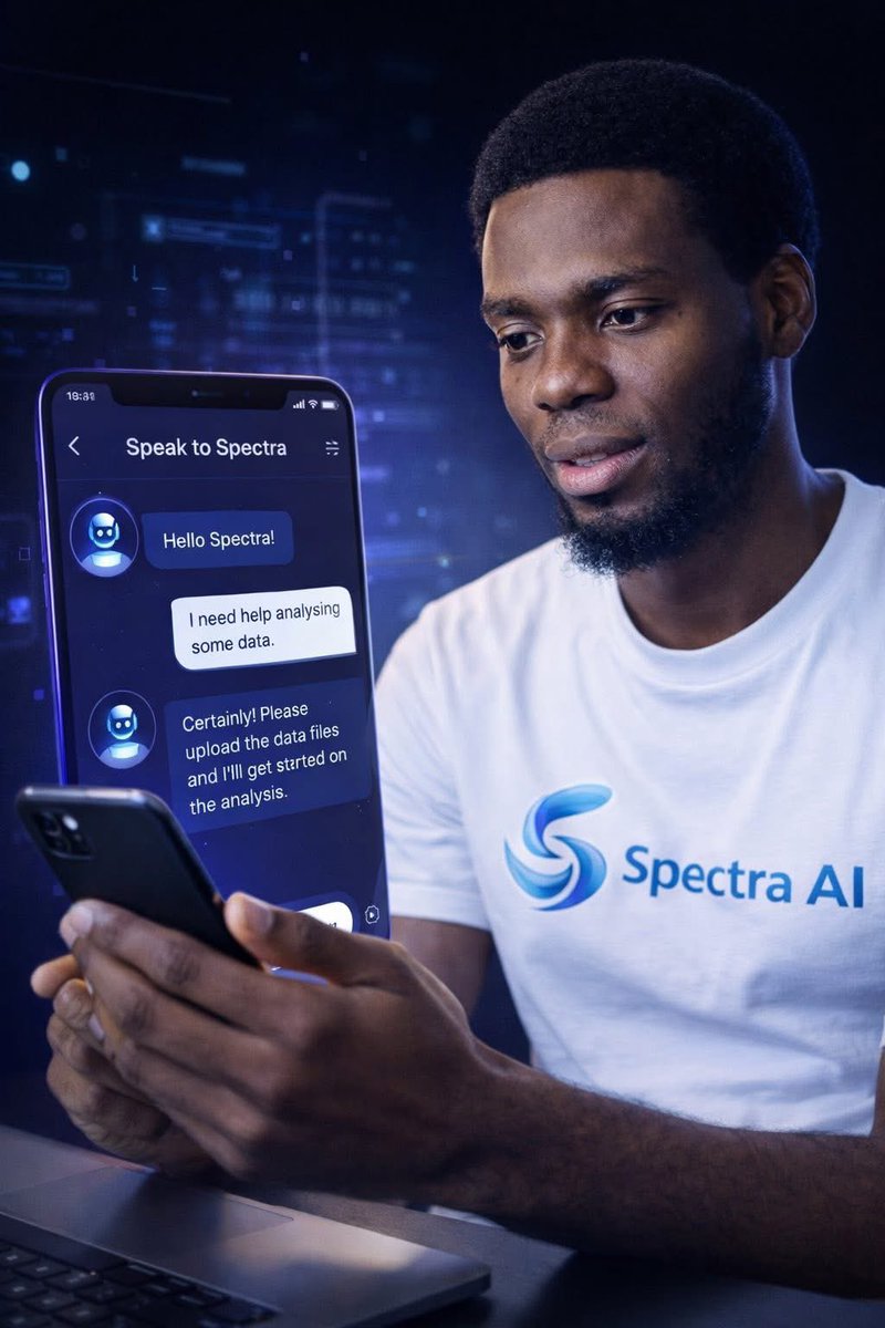 muhammadrabiu_i's tweet image. Spectra AI na gina AI future domin magance matsalolin rayuwa ta hanyar smart solutions a fannoni kamar education, health, da business, tare da fahimtar al’adu da bukatun al’umma.
#SpectraAI #AfricanAI #AIStartup #TechForGood #ArtificialIntelligence #AfricaTech #NigerianStartup