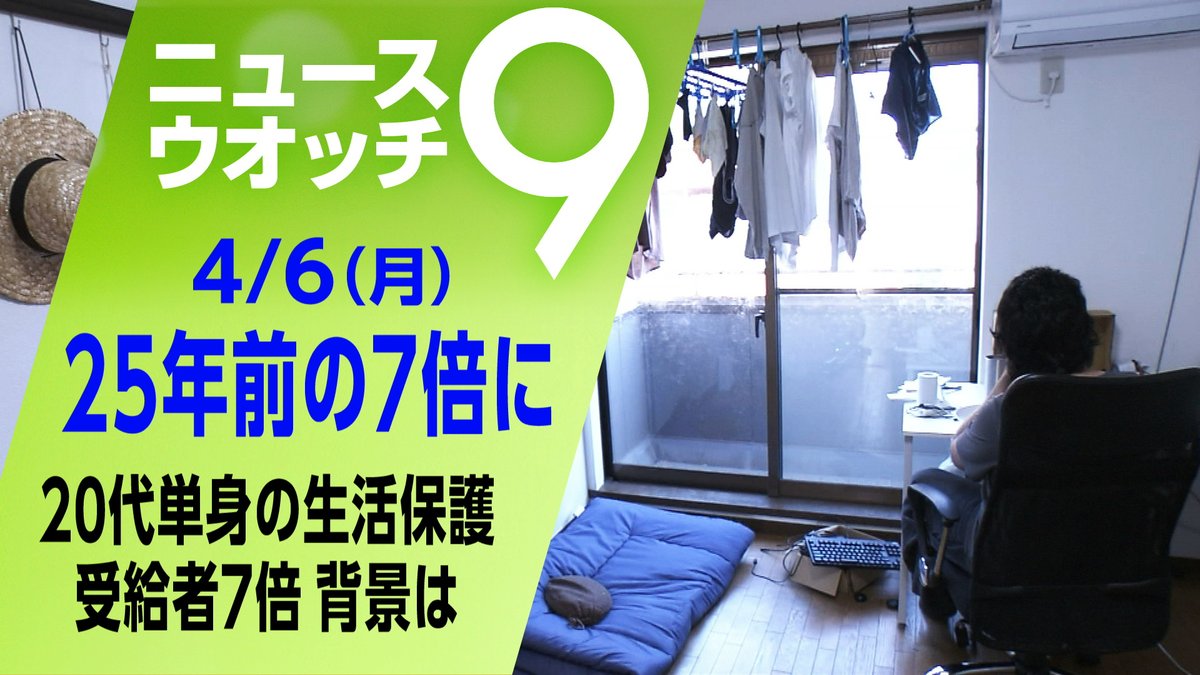 “新たな格差”とも言える事態が… 生活保護の20代の単身受給者が25年前の7倍に 詳しくは👇 https://t.co/uagxPAWaxf ...