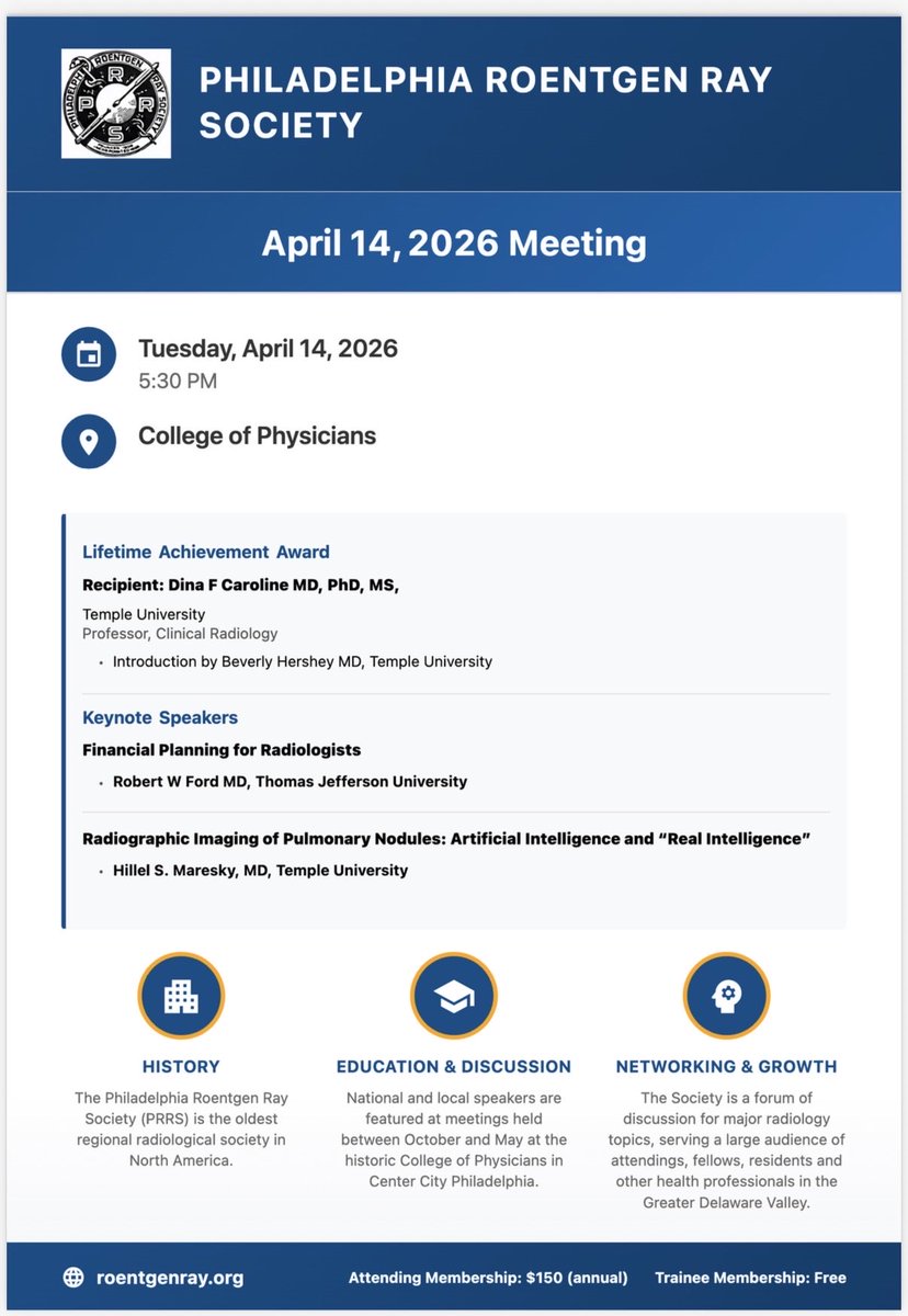 RFS & MSS Pennsylvania Radiological Society tweet media