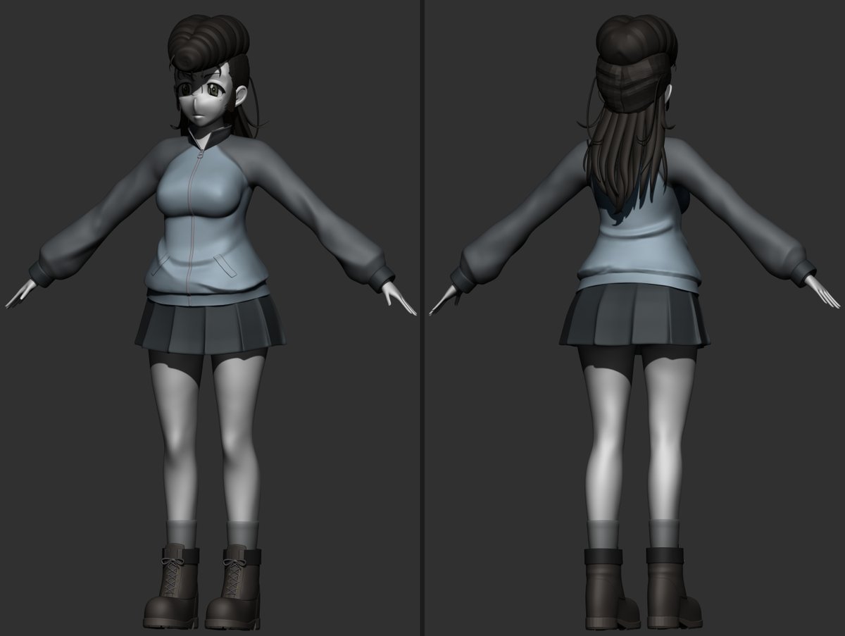 Wawlu2's tweet photo. おめでとう! 

WIP 3D model of Yuri!
#ユリ生誕祭2026
#ガルパン
#garupan https://t.co/WiYMGQ79XU