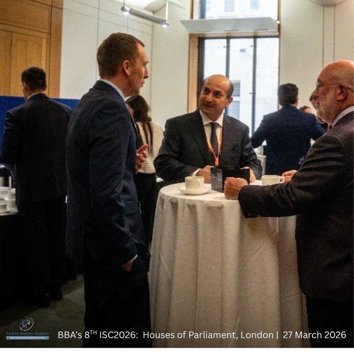 Brit_blockchain's tweet photo. 📸 Dino Cataldo Dell'Accio of United Nations Joint Staff Pension Fund (UNJSPF), Jack Perrott from @UNIC_ENG, and @hybridkris_eth of @praxsci having a discussion during the Coffee Break at the #ISC2026.....

#Blockchain #Crypto #BBA #Research #JBBA #EvidenceBasedBlockchain @UN https://t.co/fivK9aZrfp