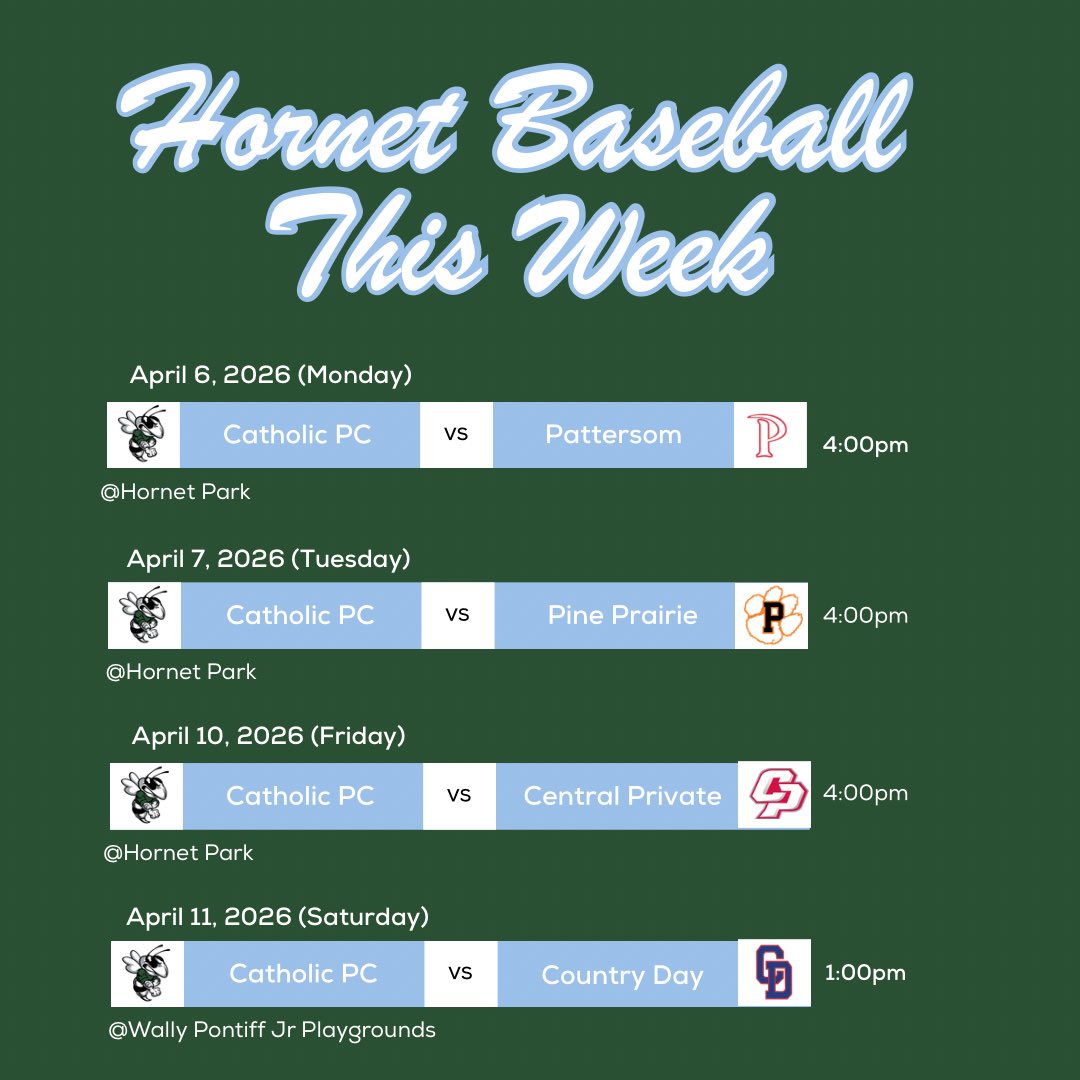 Catholic of Pointe Coupee Baseball tweet media