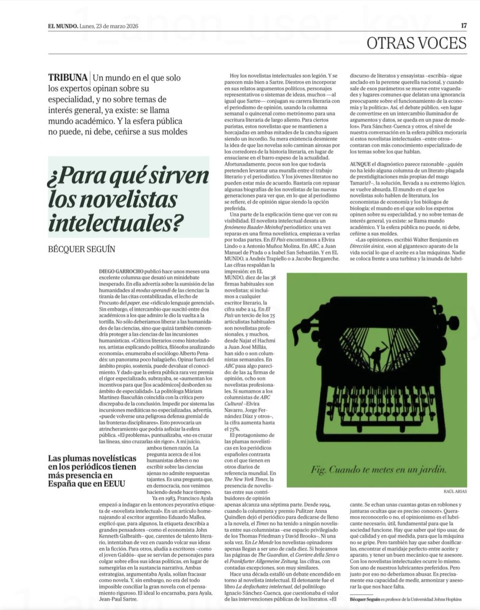 DiegoMoldesGonz's tweet photo. @bcqer @JohnsHopkins @WilliamEgginton @PantheonBooks El placer fue mío Bécquer. Muy bueno tu artículo en @elmundoes 
Abrazos https://t.co/oqTusA7mbK