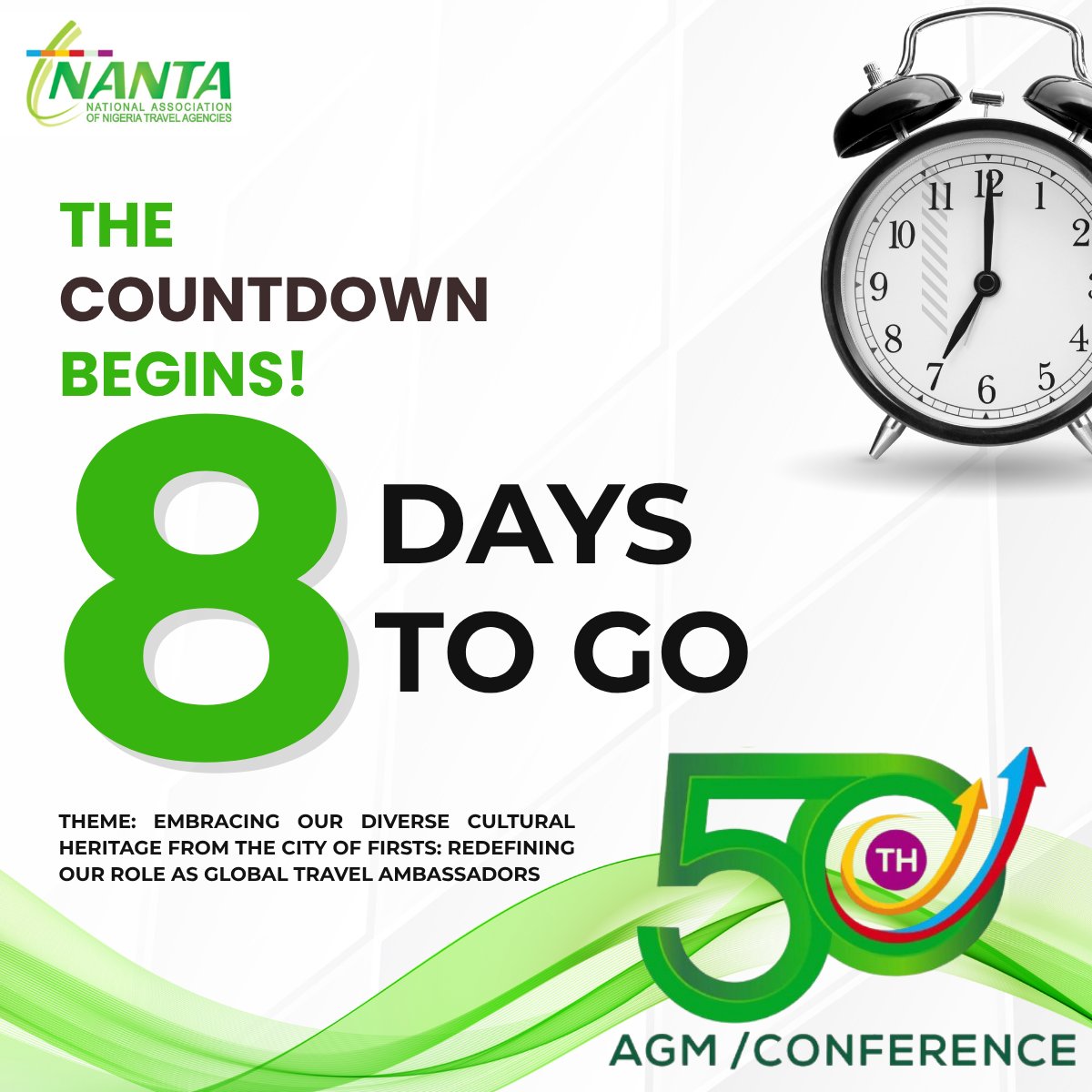 Countdown to the 50th AGM

Theme: Embracing our Diverse Cultural Heritage from the city of firsts: redefining our role as global travel ambassadors

#50thagm
#nanta