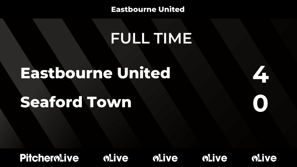 FULL TIME: Eastbourne United 4 - 0 Seaford Town
#EASSEA #Pitchero
eastbourneunitedafc.com/teams/32844/ma…