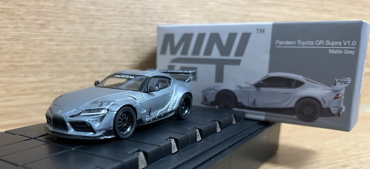 Raven001100's tweet image. 開封済みの左ハンやけど2200円なら買いやない？って事で探してたMINI-GTのPandem Toyota GR Supra V1.0手に入れた🤙

相場が8000円位になってっから中身確認させてもろて即購入😌

PANDEMカスタムのシルエットホンマええよな👏

良き出会いやった✨

#MINIGT
#PANDEM
#GRSupra
#ミニカー