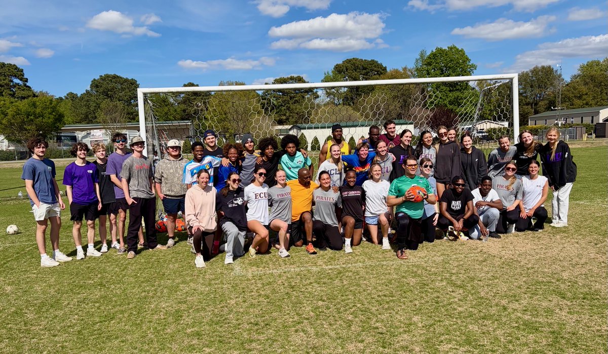 ecuchhs's tweet photo. From the #ECU Special Olympics Club - come cheer on ECU Unified soccer in its inaugural season!

Games at Blount Recreational Sports Complex, 9999 Oglesby Dr.

Tuesday, 4/7, at 6 p.m. - general tournament game 
Wednesday, 4/8 at 6 p.m. - final playoff game https://t.co/9tJs7IxM4H