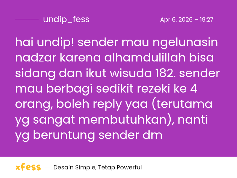 UNDIP MENFESS tweet media