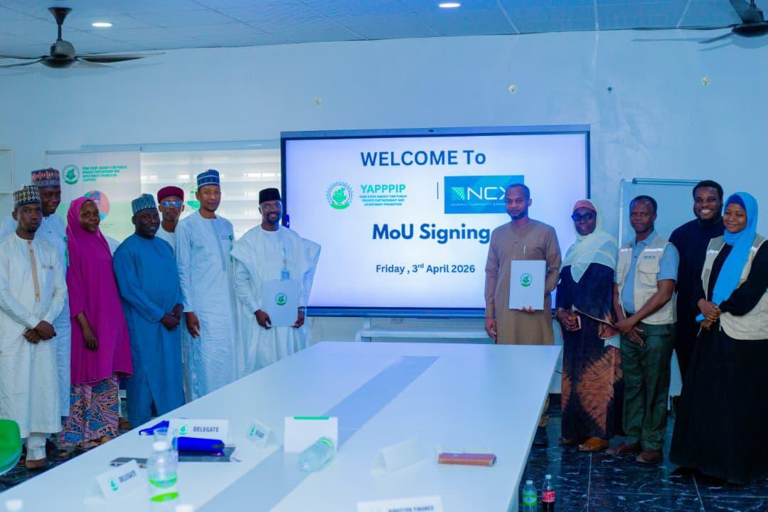 aatuche's tweet photo. I’m pleased to share that the Nigeria Commodity Exchange (@ncxnigeria) has formalized a partnership with the Yobe State Government through the signing of a Memorandum of Understanding (MoU) with @Yapppip01. https://t.co/F4J6W2PJR7