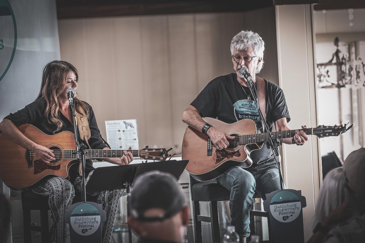 "Hits &amp; Grinners" <a href="/stevoman82/">Steve Dean</a> &amp; <a href="/VictoriaVenier/">Victoria Venier</a> are on the roster for this year's <a href="/GatlinburgSong1/">Gatlinburg Songwriters Festival</a> coming up in August.