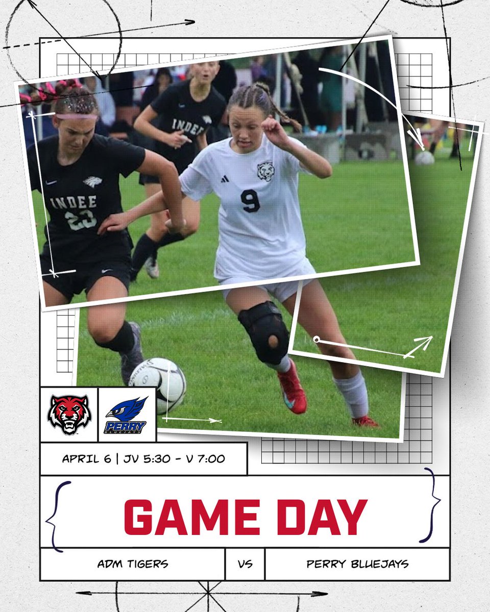 ADMGirlsSoccer's tweet photo. Game Day! We host Perry tonight at home for our second game of the season. #PlayAsOne
📍 ADM High School
⌚ JV 5:30 - V 7:00
📺 https://t.co/EK4DOehik6
🎟️ Tickets are sold on the Bound app and website https://t.co/cC0dXivwhl
