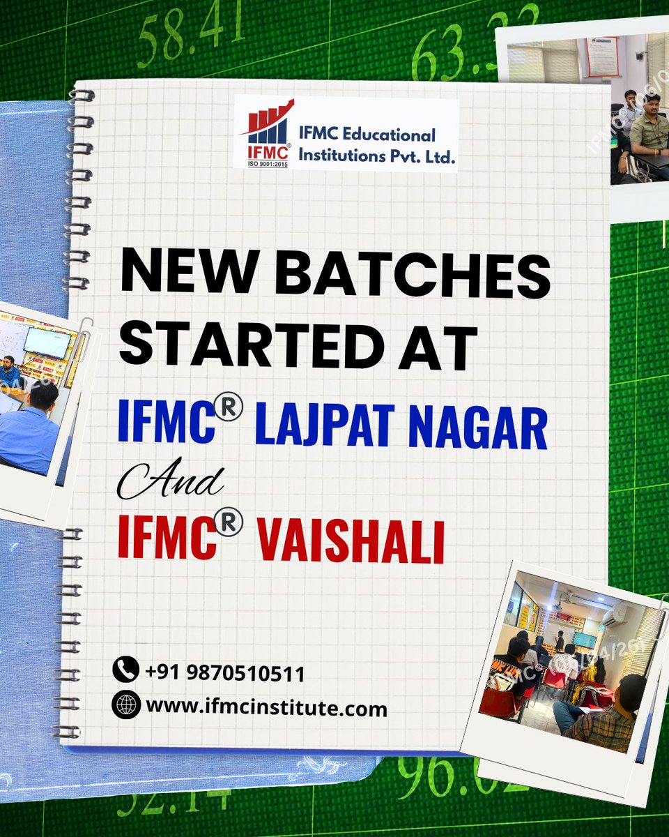 ifmcinstitute's tweet image. A new batch of passionate learners begins their journey into the world of the #stockmarket — mastering chart reading, decoding analysis, and building strong technical &amp;amp; fundamental analysis
before stepping in the real world.
ifmcinstitute.com/classroom-stoc…
ifmcinstitute.com/online-stock-m…
#ifmc