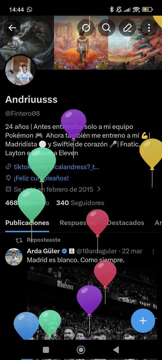 Fintero08's tweet photo. Globitosssss!!! https://t.co/CTUhClZ8bf