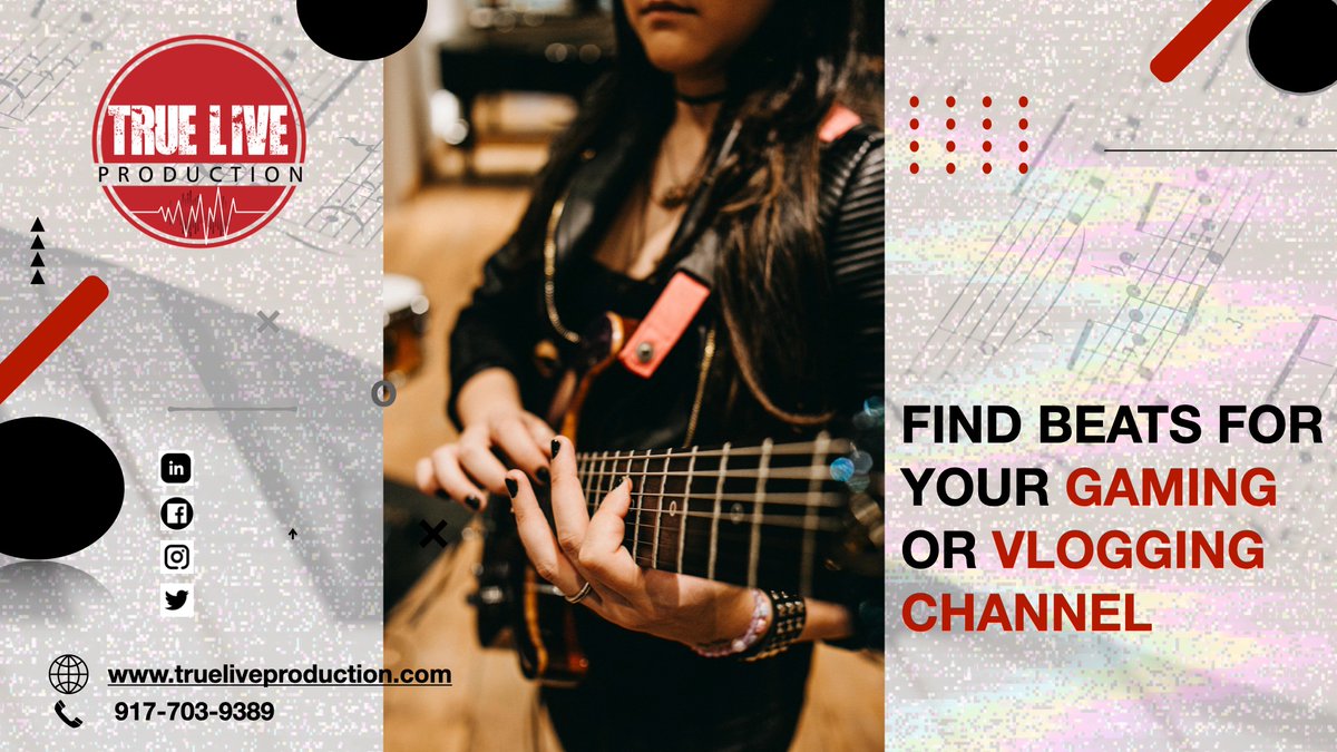 Are you a gamer or content creator? You’ll need background music to attract your fans and friends to keep them engaged with your videography or live gaming.

Find your desired beat at True Live Production. 

Choose now: trueliveproduction.com

#musiclovers #artists #rappers