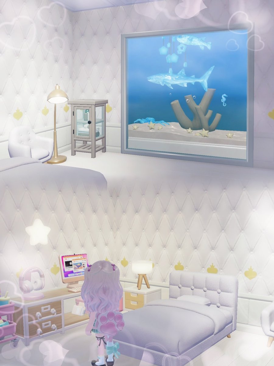 hanni_vv_'s tweet photo. 🫧
寝室に水槽つけてみたらいいかんじ🐟⸝꙳.˖

#heartopia #ﾊｰﾄﾋﾟｱ https://t.co/xjP9TFI5OU