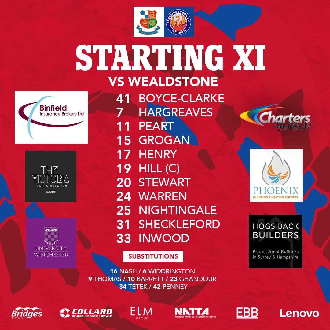 Your Shots line-up for this afternoon ❤️💙

Just the one change as Sam Inwood replaces the suspended Olly Scott. Matt Penney returns to the bench 🪙