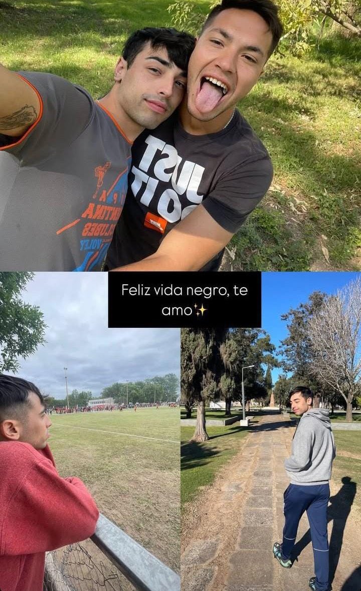 makearggayagain's tweet photo. "feliz vida, negro. te amo": nacho lago, jugador de fútbol de primera nacional en colón de santa fe, posó con su novio. https://t.co/EuDQmwfFci