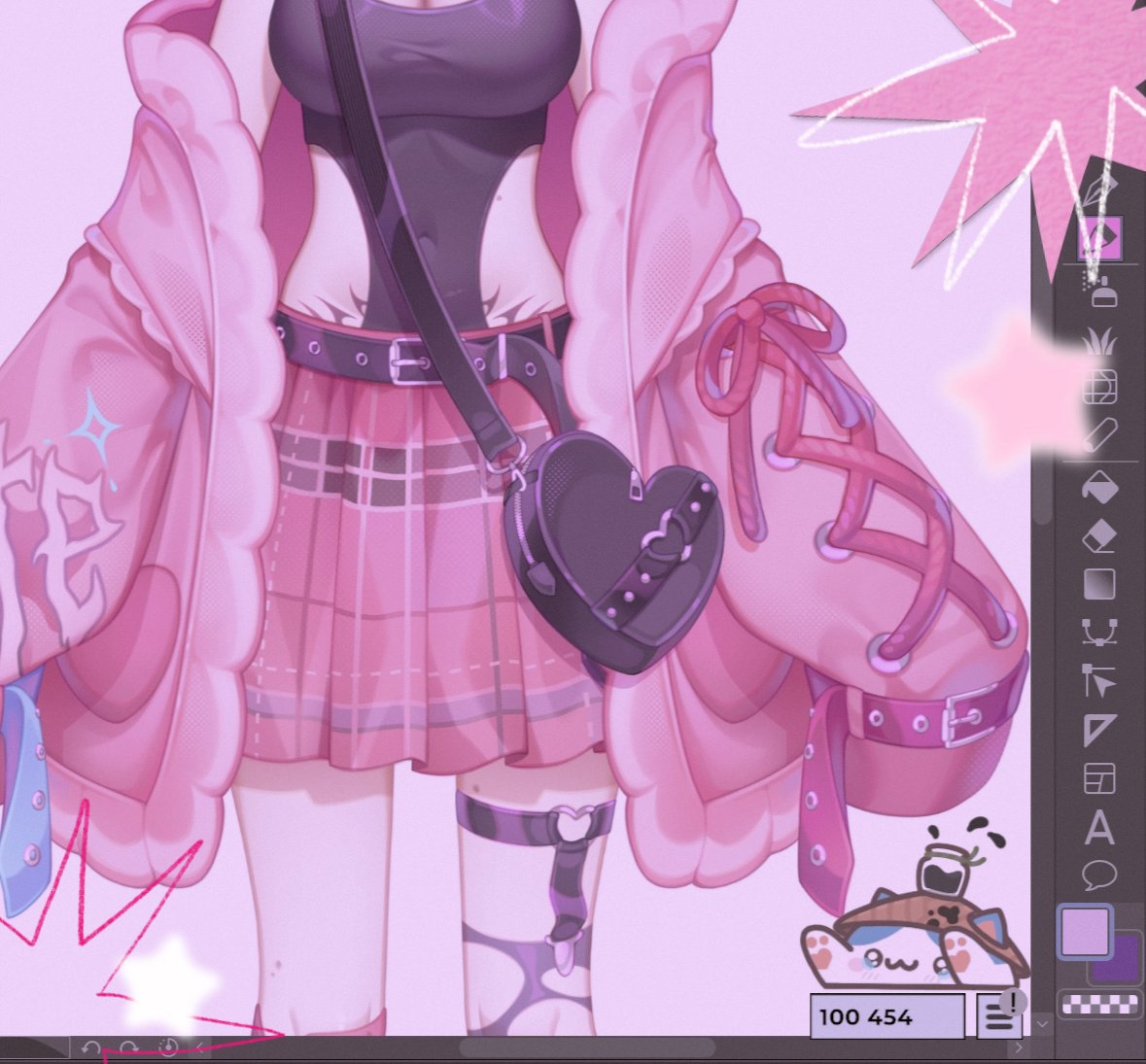 _pchwch's tweet photo. Also wanna show you smol WIP for my future vtube model 🫪 
Almost done, trying my best to rigg it 

#art #Vtube https://t.co/keKhWCo2Ic