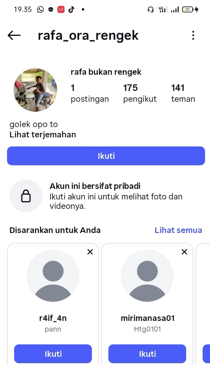 rara1867276's tweet image. TOLONG VIRAL KAN PELAKU PELECEHAN OTAK MESUM RENCANA MEMAKSA MEMINTA MINTA VC BUGIL KE WANITA DI BAWAH UMUR
nama: rafaardinata
No WA:+62 878-5062-7972
#tiktokviral #poldametrojaya #detikcom #indonesiareadytogetrude