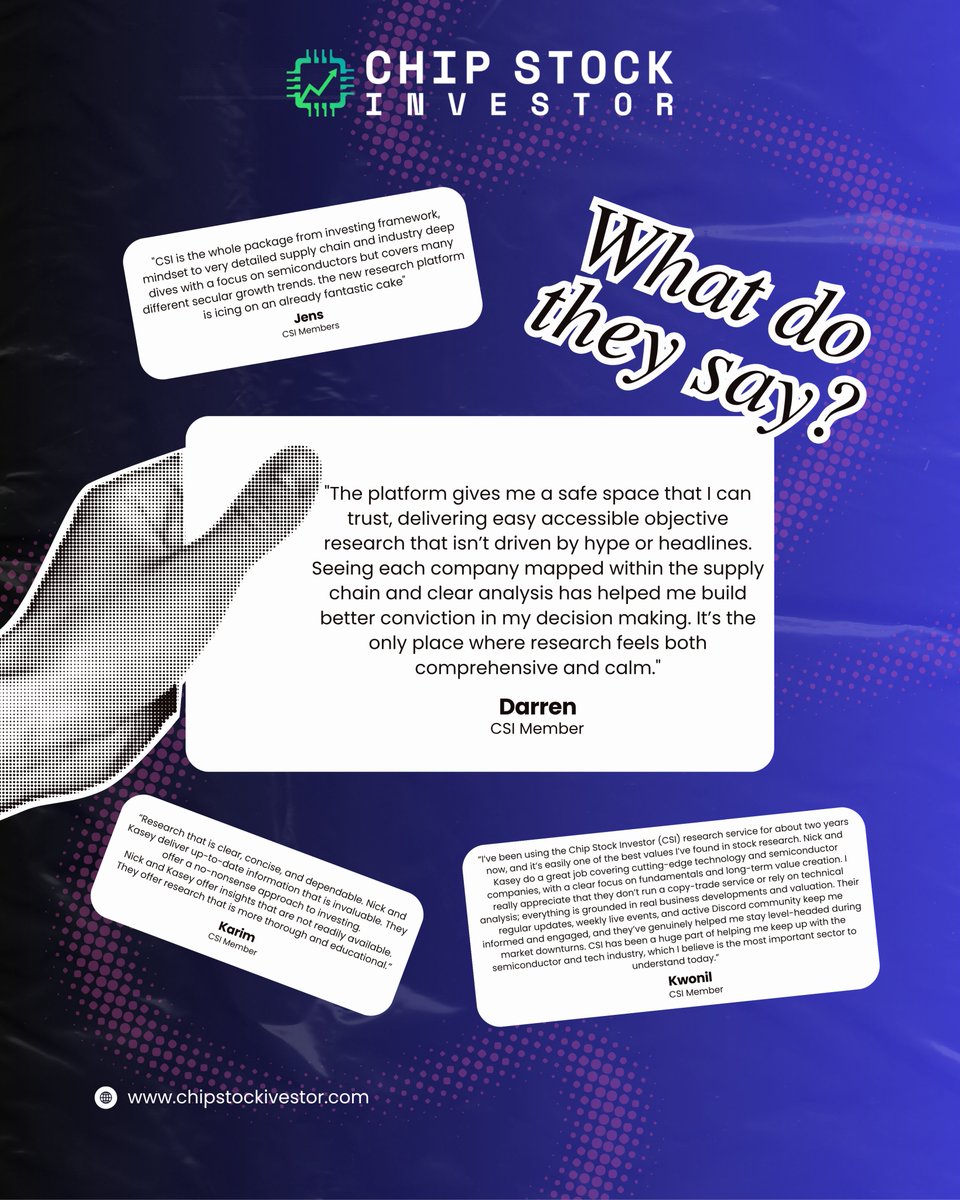 ChipStockInvest's tweet image. Real results. Real investors. See how our members are seeing the difference. The Chip Stock Investor community is built to give you an edge. Join the investors who are already leveling up. #CSI #investment #SmartInvestment  #stockmarket #stocks #investmentopportunity