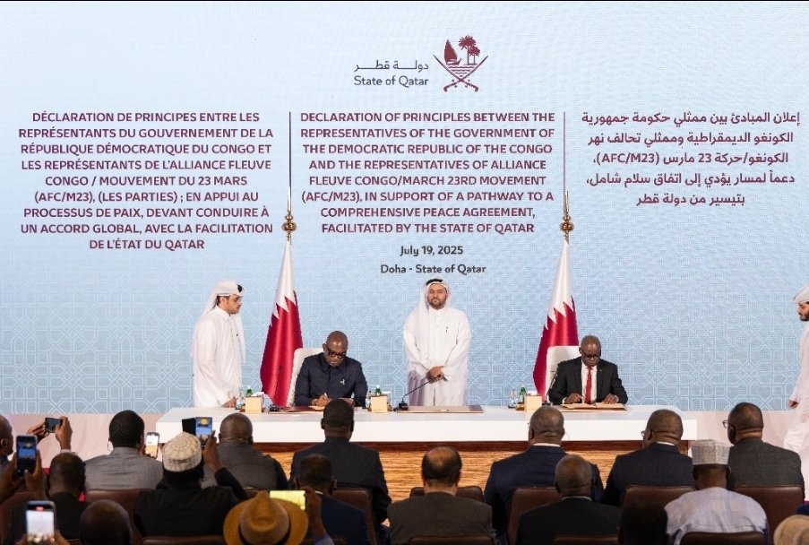 Ir_Pataoli's tweet photo. Les délégations du gouvernement de la République démocratique du Congo et de l’AFC/M23 se réuniront le lundi 13 avril 2026 en @Suisse afin de poursuivre les pourparlers engagés à @Doha, au @Qatar.

Ce nouveau cycle de discussions intervient dans un contexte marqué par la volonté affichée de l’AFC/M23 de privilégier une solution politique durable à la crise sécuritaire dans l’Est du pays.

Ce mouvement, qui se positionne comme un acteur incontournable dans la recherche de la stabilité régionale, entend faire valoir ses revendications dans un cadre de dialogue constructif.

Les États-Unis, qui suivront de près ces échanges, réitèrent leur engagement en faveur d’un règlement pacifique et inclusif du conflit dans l’Est de la République démocratique du Congo.@CNangaa @Alliance_RDC @BNgwi @KatintimaN @lusakuenoc @CENCO__RDC @TataCardinal @realDonaldTrump @DSESANGA @WilliamsRuto @KagutaMuseveni @LawrenceKanyuka @bbisimwa @Masboulos @StateDept @_AfricanUnion @MofaQatar_AR @PaulKagame @bembajp @TazamaRDC_Infos @michelmokaria @FifiMasukaSaini @radiookapi @Com_mediasRDC
